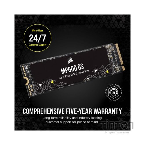 Накопичувач SSD M.2 2280 1TB MP600GS Corsair (CSSD-F1000GBMP600GS)