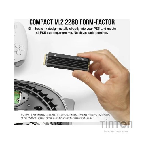 Накопичувач SSD M.2 2280 1TB MP600PRO LPX Corsair (CSSD-F1000GBMP600PLP)