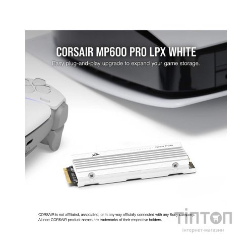 Накопичувач SSD M.2 2280 1TB MP600PRO LPX Corsair (CSSD-F1000GBMP600PLPW)