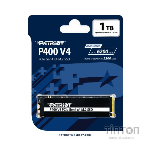 Накопичувач SSD M.2 2280 1TB P400 Patriot (P400VP1TBM28H)