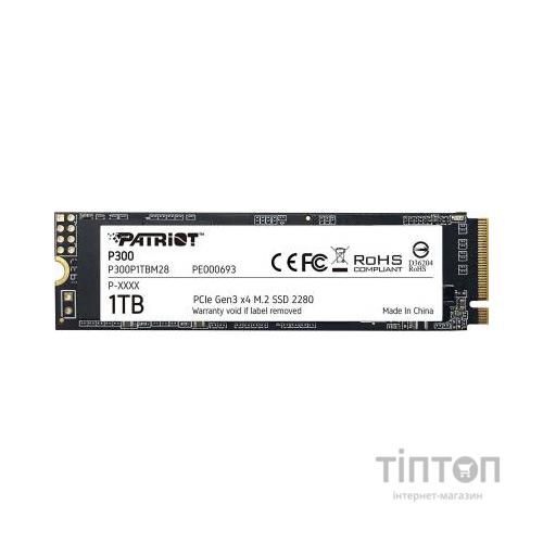 Накопичувач SSD M.2 2280 1TB Patriot (P300P1TBM28)