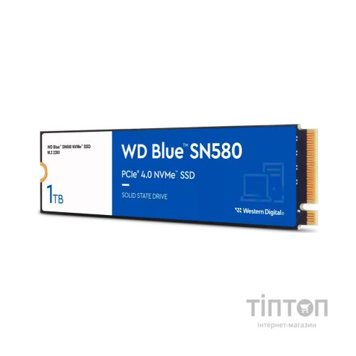 Накопичувач SSD M.2 2280 1TB SN580 Blue WD (WDS100T3B0E)
