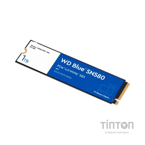Накопичувач SSD M.2 2280 1TB SN580 Blue WD (WDS100T3B0E)