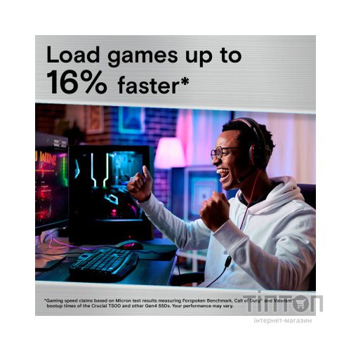 Накопичувач SSD M.2 2280 1TB T500 Micron (CT1000T500SSD8)
