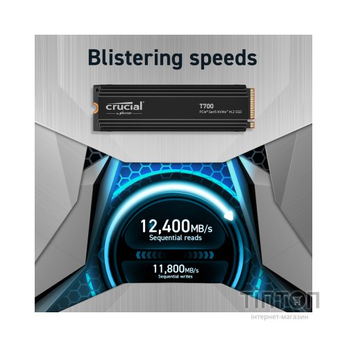 Накопичувач SSD M.2 2280 1TB T700 Micron (CT1000T700SSD5)
