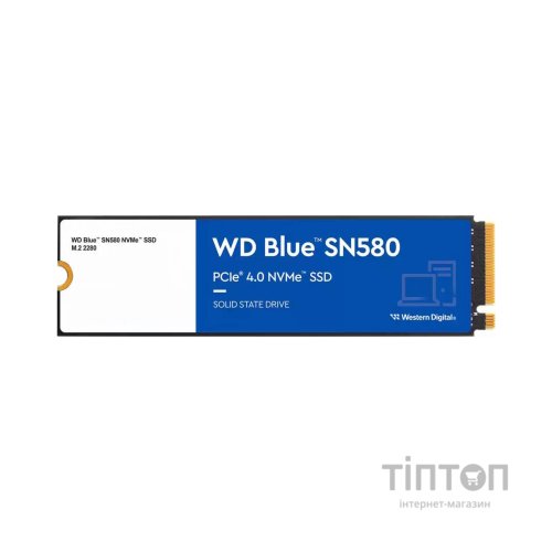 Накопичувач SSD M.2 2280 250GB SN580 WD (WDS250G3B0E)