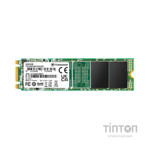 Накопичувач SSD M.2 2280 250GB Transcend (TS250GMTS825S)