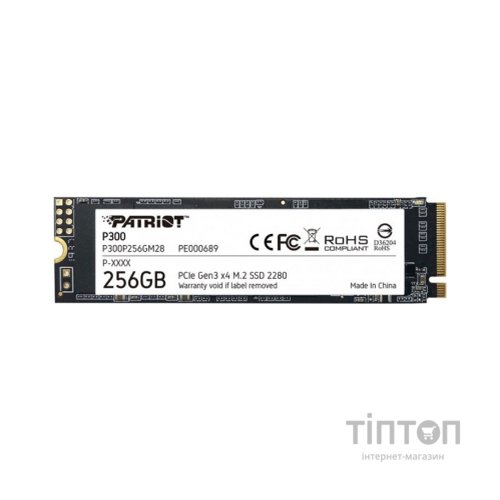 Накопичувач SSD M.2 2280 256GB Patriot (P300P256GM28)