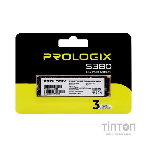 Накопичувач SSD M.2 2280 256GB Prologix (PRO256GS380)
