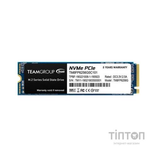 Накопичувач SSD M.2 2280 256GB Team (TM8FP6256G0C101)