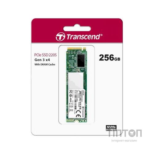 Накопичувач SSD M.2 2280 256GB Transcend (TS256GMTE220S)