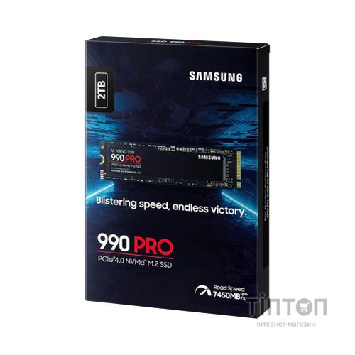 Накопичувач SSD M.2 2280 2TB 990 PRO Samsung (MZ-V9P2T0BW)