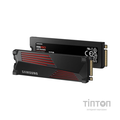 Накопичувач SSD M.2 2280 2TB 990 PRO with Heatsink Samsung (MZ-V9P2T0CW)