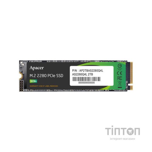 Накопичувач SSD M.2 2280 2TB Apacer (AP2TBAS2280Q4L-1)
