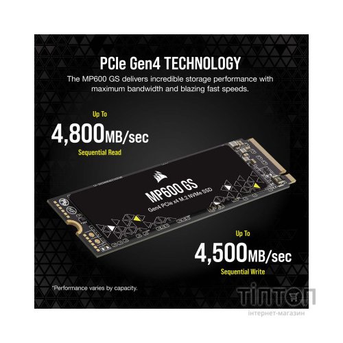 Накопичувач SSD M.2 2280 2TB MP600GS Corsair (CSSD-F2000GBMP600GS)
