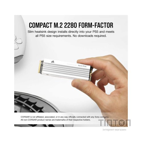 Накопичувач SSD M.2 2280 2TB MP600PRO LPX Corsair (CSSD-F2000GBMP600PLPW)