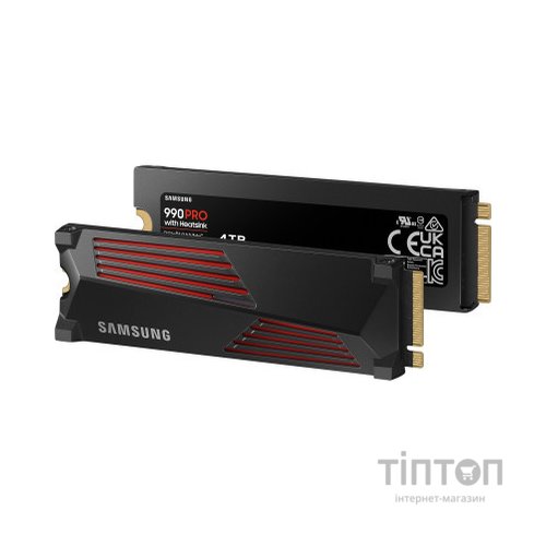 Накопичувач SSD M.2 2280 4TB 990 PRO with Heatsink Samsung (MZ-V9P4T0CW)
