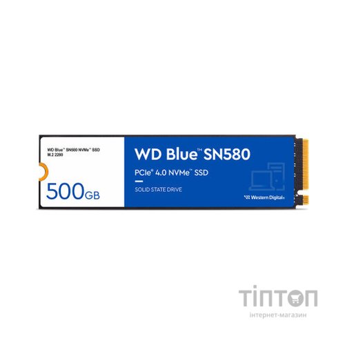 Накопичувач SSD M.2 2280 500GB SN580 Blue WD (WDS500G3B0E)