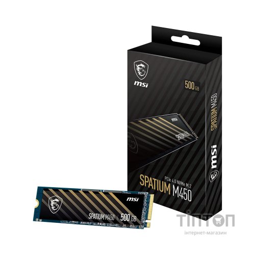 Накопичувач SSD M.2 2280 500GB SPATIUM M450 MSI (S78-440K220-P83)