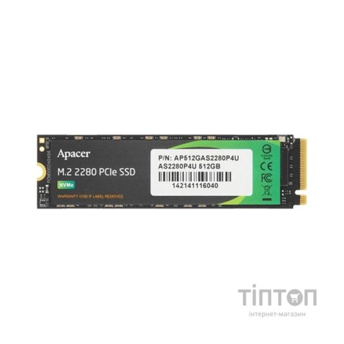 Накопичувач SSD M.2 2280 512GB Apacer (AP512GAS2280P4U-1)