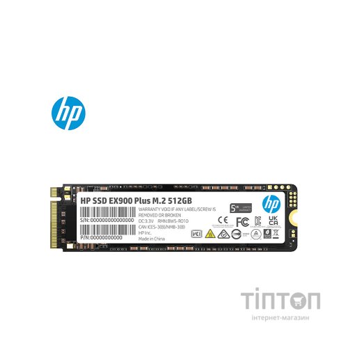 Накопичувач SSD M.2 2280 512GB EX900 Plus HP (35M33AA)
