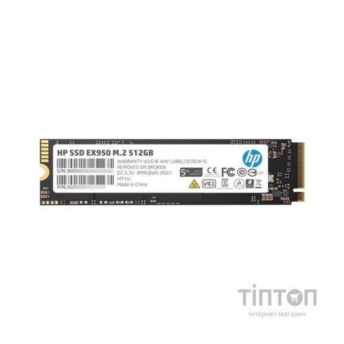 Накопичувач SSD M.2 2280 512GB EX950 HP (5MS22AA)