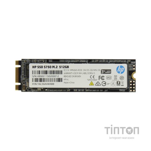 Накопичувач SSD M.2 2280 512GB S750 HP (16L56AA)