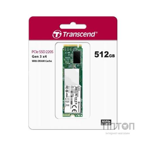 Накопичувач SSD M.2 2280 512GB Transcend (TS512GMTE220S)