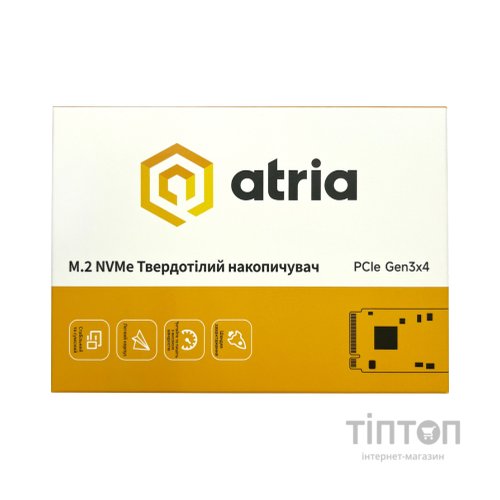 Накопичувач SSD M.2 2280 512GB X500S ATRIA (ATNVMX500S/512)