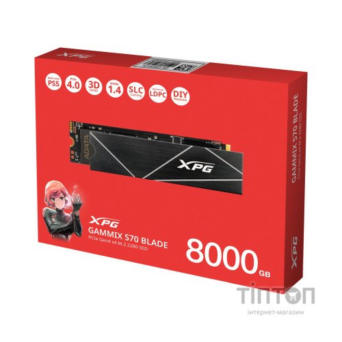 Накопичувач SSD M.2 2280 8TB ADATA (AGAMMIXS70B-8000G-CS)