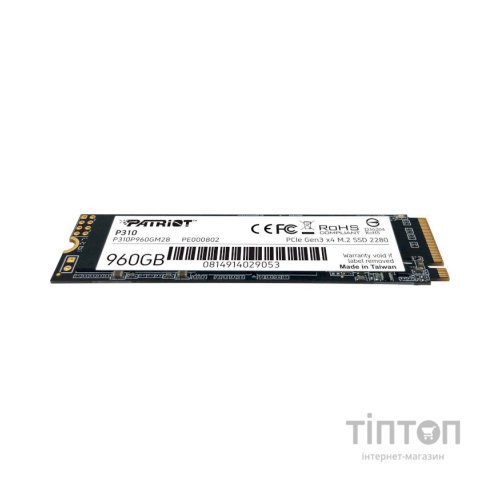 Накопичувач SSD M.2 2280 960GB Patriot (P310P960GM28)