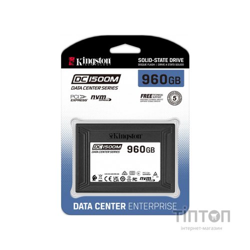 Накопичувач SSD U.2 2.5" 960GB Kingston (SEDC1500M/960G)