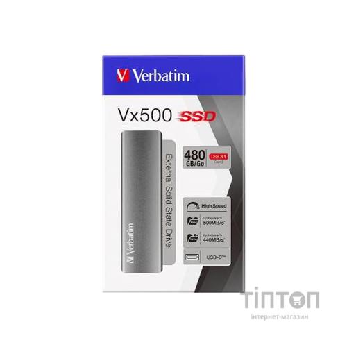 Накопичувач SSD USB 3.1 480GB Verbatim (47443)