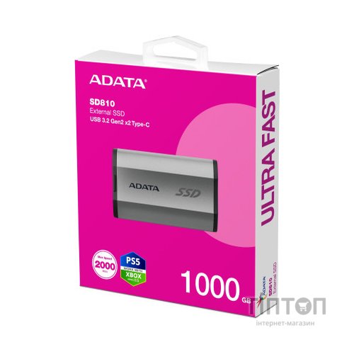 Накопичувач SSD USB 3.2 1TB ADATA (SD810-1000G-CSG)