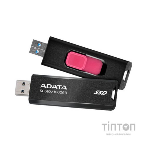 Накопичувач SSD USB 3.2 1TB SD610 ADATA (SC610-1000G-CBK/RD)