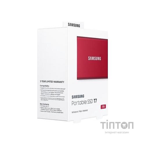 Накопичувач SSD USB 3.2 1TB T7 Samsung (MU-PC1T0R/WW)