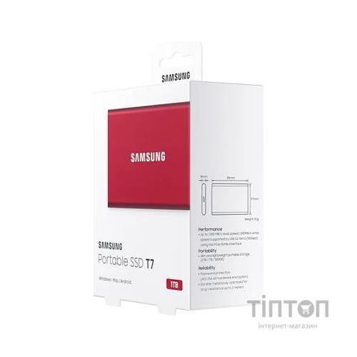 Накопичувач SSD USB 3.2 1TB T7 Samsung (MU-PC1T0R/WW)