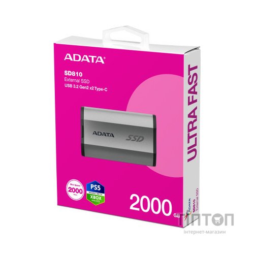 Накопичувач SSD USB 3.2 2TB ADATA (SD810-2000G-CSG)