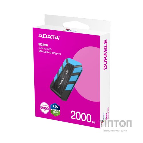 Накопичувач SSD USB 3.2 2TB SD820 ADATA (SD820-2000G-CBU)