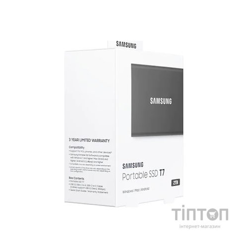 Накопичувач SSD USB 3.2 2TB T7 Samsung (MU-PC2T0T/WW)