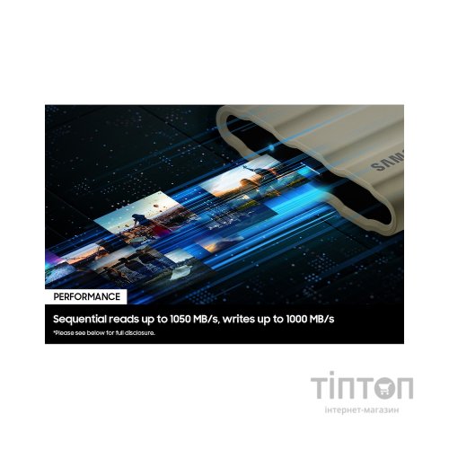 Накопичувач SSD USB 3.2 2TB T7 Shield Samsung (MU-PE2T0R/WW)