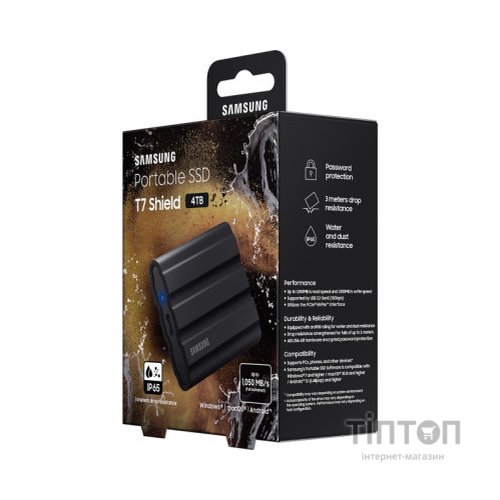 Накопичувач SSD USB 3.2 2TB T7 Shield Samsung (MU-PE2T0S/EU)