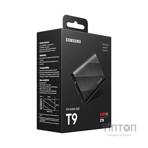 Накопичувач SSD USB 3.2 2TB T9 Samsung (MU-PG2T0B/EU)