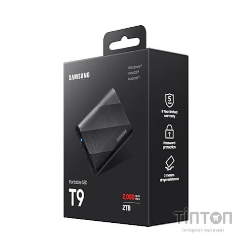 Накопичувач SSD USB 3.2 2TB T9 Samsung (MU-PG2T0B/EU)