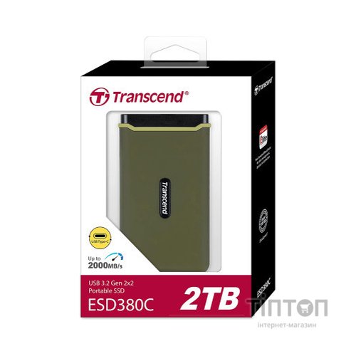 Накопичувач SSD USB 3.2 2TB Transcend (TS2TESD380C)