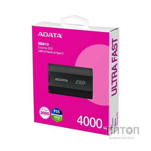 Накопичувач SSD USB 3.2 4TB ADATA (SD810-4000G-CBK)