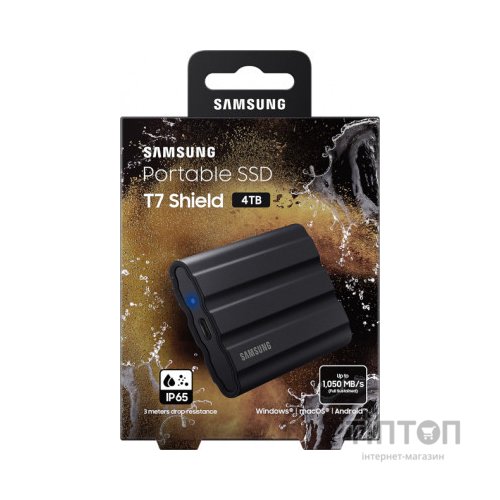 Накопичувач SSD USB 3.2 4TB T7 Shield Samsung (MU-PE4T0S/EU)