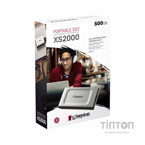 Накопичувач SSD USB 3.2 500GB Kingston (SXS2000/500G)
