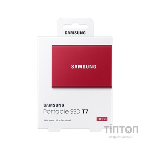 Накопичувач SSD USB 3.2 500GB T7 Samsung (MU-PC500R/WW)