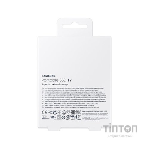 Накопичувач SSD USB 3.2 500GB T7 Samsung (MU-PC500R/WW)